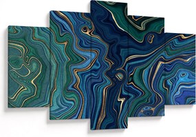 Tablou - Marmură verde- albastru (150x105 cm)