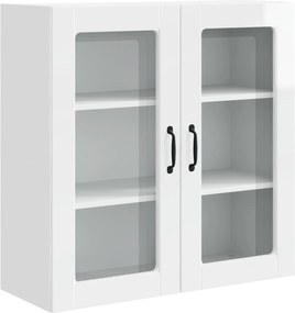 vidaXL Dulap de bucătărie Alb lucios 80 x 31 x 80 cm Lemn compozit