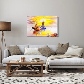 Tablou - Pictură barcă (90x60 cm)