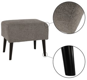 Taburet, gri/ negru, SAMY