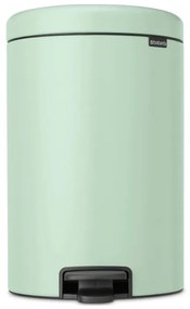 Cos de gunoi cu pedala Brabantia NewIcon 1008847, 20 L, Inchidere lina, Baza antiderapanta, Verde deschis
