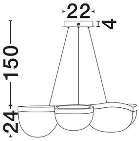 Lustra suspendata LED CLAIR