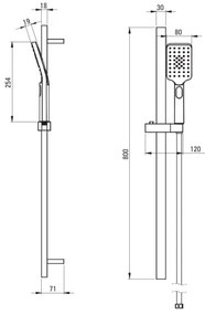 Deante NGA_N52K - Set de duș ALPINIA, negru