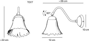 Aplica de perete stil Art Nouveau Floral