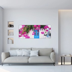 Tablou - Casă tradițională grecească (120x50 cm)