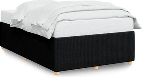 vidaXL Cadru de pat fără saltea Negru 120x190 cm țesătură