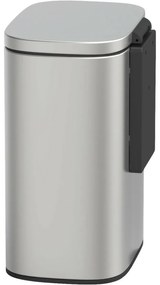 Wenko Coș de gunoi de perete Sare 5 l, inox