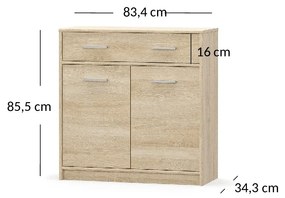 Comodă Terrell (Stejar sonoma). 1053284