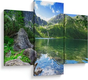 Tablou cu lac în munții Tatra (90x60 cm)
