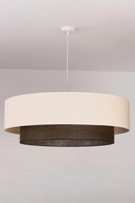 Brilagi - Lustră LED cu cablu BOHO STYLE, 3xE27/15W/230V, Ø 80 cm, crem/maro