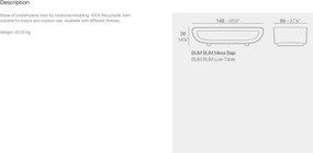 Masuta cafea de exterior / interior design ultra-modern premium BUM-BUM