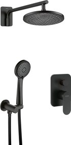 ALPINIA Set de duș cu montare îngropată NAC_N9ER Finisaj: nero