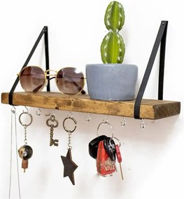 Raft de perete lemn,seria wood Homs 40 x 9 cm,700043