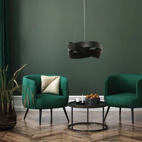 Pendul design modern Tornado negru 50cm