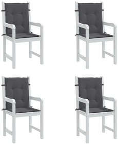 Perne scaun de gradina, 4 buc., antracit, 100x50x3 cm 4, Antracit, 100 x 50 x 3 cm