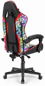 Scaun gaming HC-1005 Graffiti culoare închisă