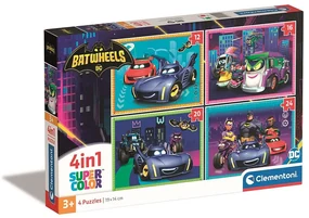 Batman Batwheels Puzzle 4 în 1 Clementoni