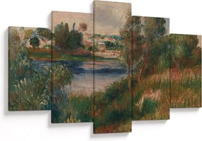 Tablou - Auguste Renoir, Landscape at Vetheuil, reproducere (150x105 cm)