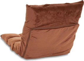 Fotoliu de podea extensibil, 60 x 52 x 53 cm, maro.