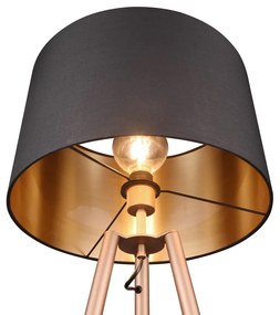 Lampadar maro cu raft (înălțime 152 cm) Colette – Trio