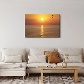 Tablou - Apus de soare peste ocean (90x60 cm)