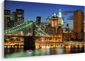 Tablou - Pod cu New York (90x60 cm)
