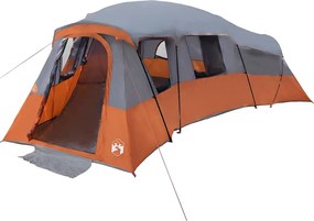 vidaXL Cort de Familie Gri și Portocalie 762 x 655 x 218 cm tafta