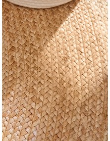 Covor fildeș reversibil, țesut manual rotund din iută ø 100 cm Jutta Ivory – Hanse Home