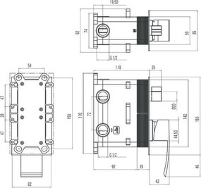 Deante BXX0DWM Vigo piesă de schimb pentru smart-box, crom