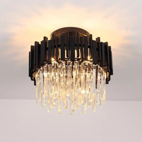 Brilagi - Plafonieră VERVE 6xE14/40W/230V diam. 60 cm neagră