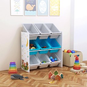 Organizator   raft pentru jucarii, multicolor   model, DARLING TIP 3