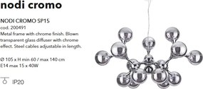Lustra design modern NODI SP15 CROMO 200491