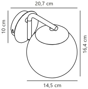 Aplică Nordlux GRANT 1xE14/40W/230V negru