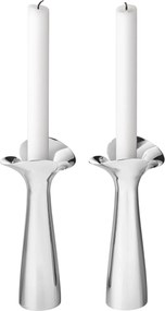 Sfeșnice din oțel inoxidabil BLOOM BOTANICA 20cm, 2 buc - Georg Jensen
