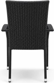 Set mobilier de grădină 4 piese Avenberg PARIS Negru