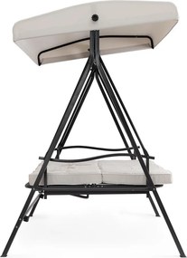 Balansoar de grădină gri antracit/bej din metal Taurus – Bizzotto