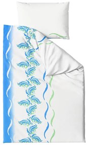 Lenjerie de pat din microsaten SOFTURE, alb-albastru Dimensiune lenjerie de pat: 70 x 90 cm | 140 x 200 cm
