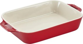 Set de 3 tavi ceramice pentru copt Staub 40508-171-0, de la -20°C pana la 300°C, Acoperire emailata, Rosu