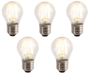 Set de 5 becuri LED E27 reglabile în 3 trepte P45 5W 700 lm 2700K