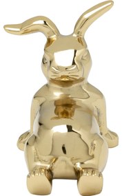 Figurina decorativa aurie Chill Out Bunny 8x10 cm