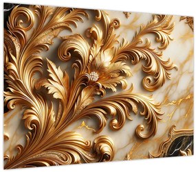 Tablou - Marmură cu auriu (70x50 cm)