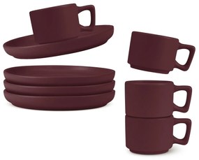 BerlingerHaus Set de căni de espresso cu farfurioară Leonardo 100 ml, 4+4 buc.
