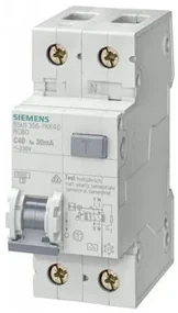 Siguranta automata cu protectie diferentiala 25A P+N, tip AC, 30mA, 4.5kA, Siemens