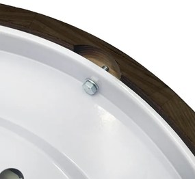 Brilagi - Plafonieră LED CARVALHO SMOKEY LED/36W/230V, finisaj stejar, diametru 37,5 cm