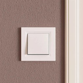 Întrerupător transversal Nova 10A 250V 107 alb