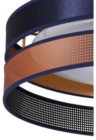 Duolla-Plafonieră LED ROLLER DUO SHINY LED/24W/230V d. 45 cm albastru/cupru