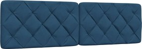 vidaXL Pernă pentru tăblie de pat, albastru, 180 cm, material textil