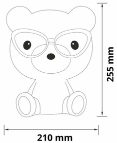 Lampă LED tactilă dimabilă pentru copii BIBI LED/2,5W/3,7V 1200 mAh