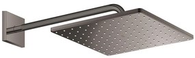 Palarie dus fix Grohe Rainshower Mono 310, 31x31 cm cu brat, montaj pe perete, antracit (hard graphite)