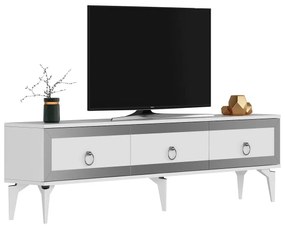 Masă TV/Dulap Muvuta 2 (alb + argintiu) . 1095414
